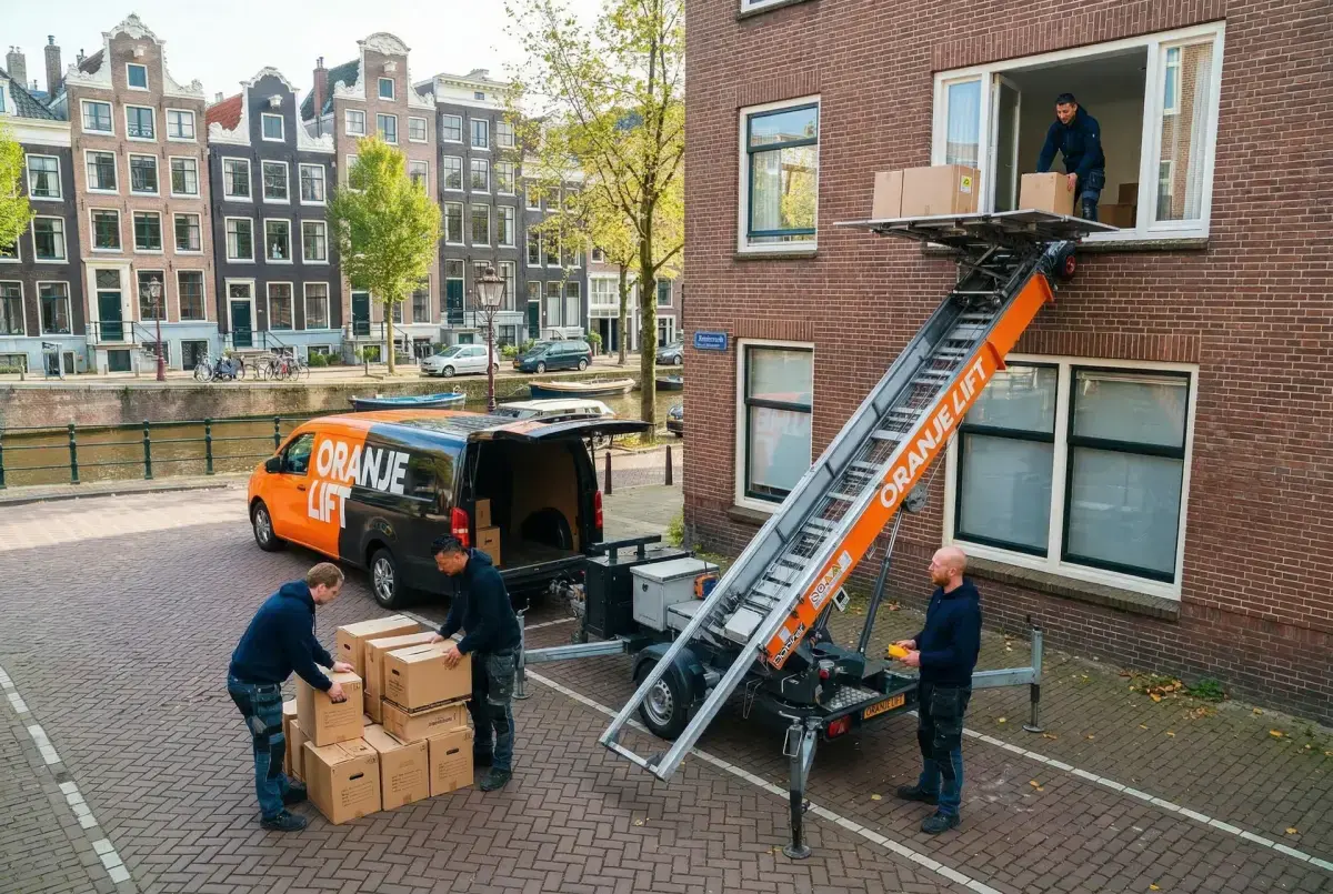 Verhuislift bij appartement Hoorn