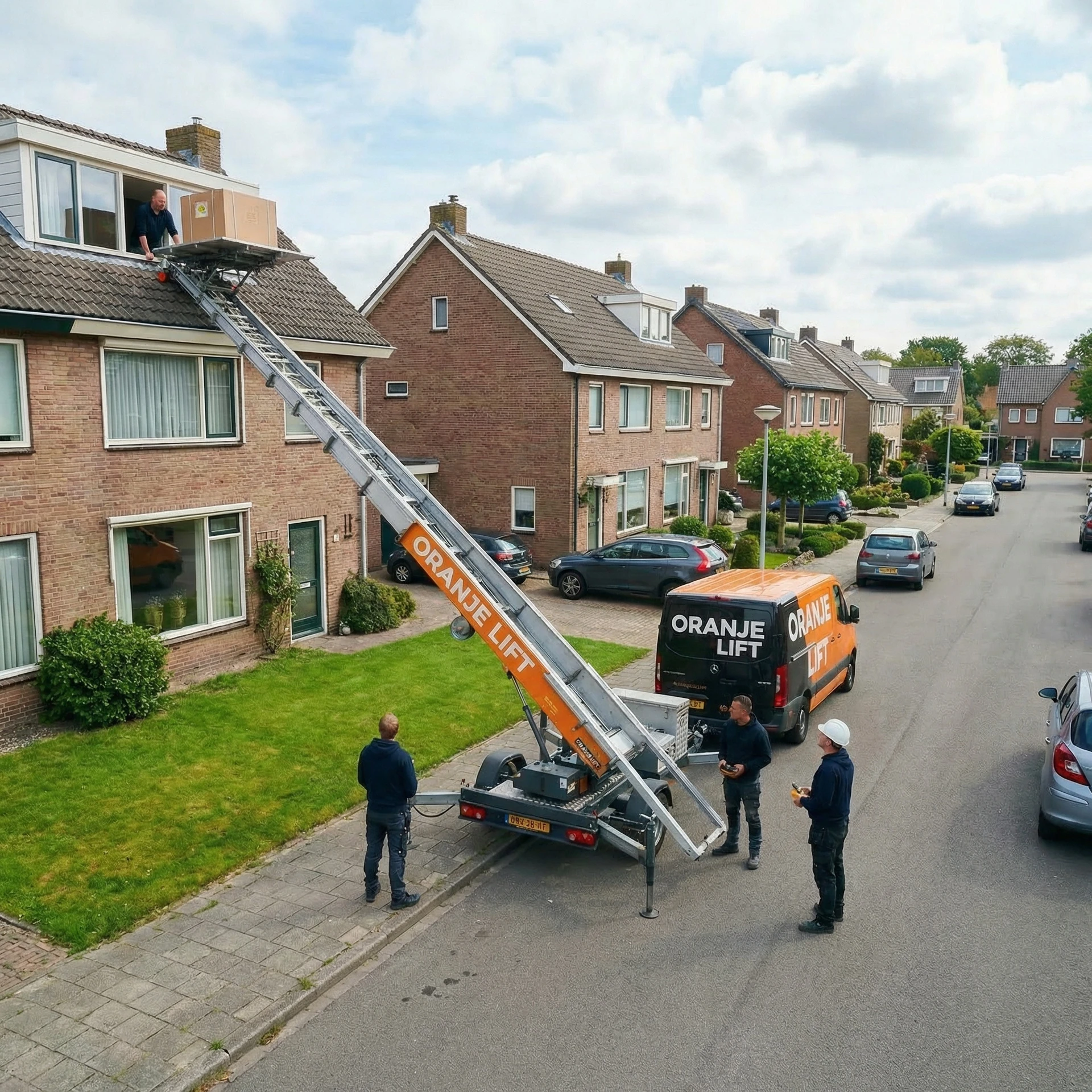 Verhuislift geplaatst in woonwijk Hoorn